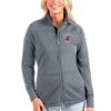 Washington State Cougars Antigua Women's Links Full-Zip Golf Jacket - Silver